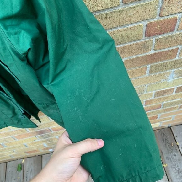 Vintage 1984 Lacoste Wool Lined Jacket Large Green - Picture 4 of 10